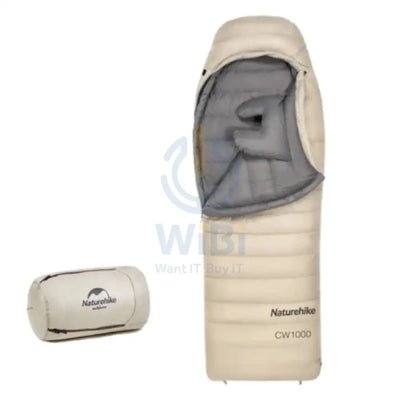 Naturehike CW700 Mummy Goose Down Sleeping Bag - Khaki Outdoor & Travel > Bags