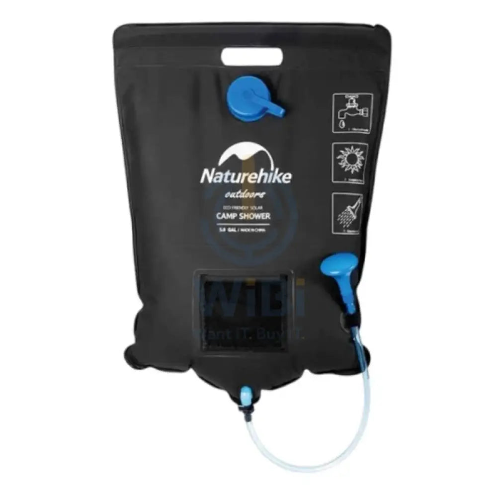 Naturehike Dawn Bath Outdoor Solar Shower - Black Outdoor & Travel