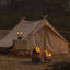 Naturehike Extend 4.8 Cotton Eaves Tower Tent Quicksand - Gold Outdoor & Travel > Tents