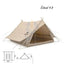 Naturehike Extend 4.8 Cotton Eaves Tower Tent Quicksand - Gold Outdoor & Travel > Tents