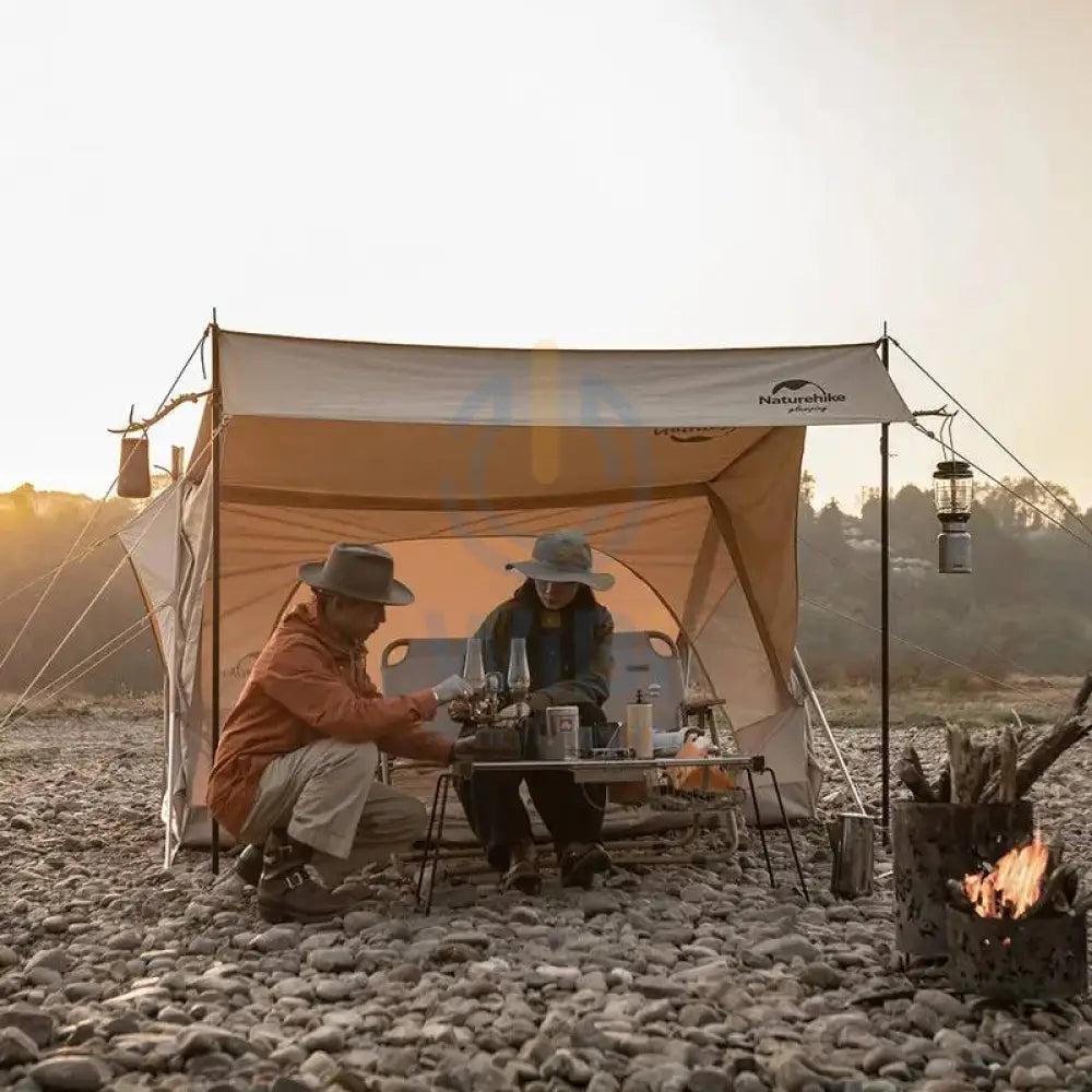 Naturehike Extend 4.8 Cotton Eaves Tower Tent Quicksand - Gold Outdoor & Travel > Tents