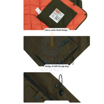 Naturehike Flame Retardant Goose Down Blanket - Army Green Outdoor & Travel