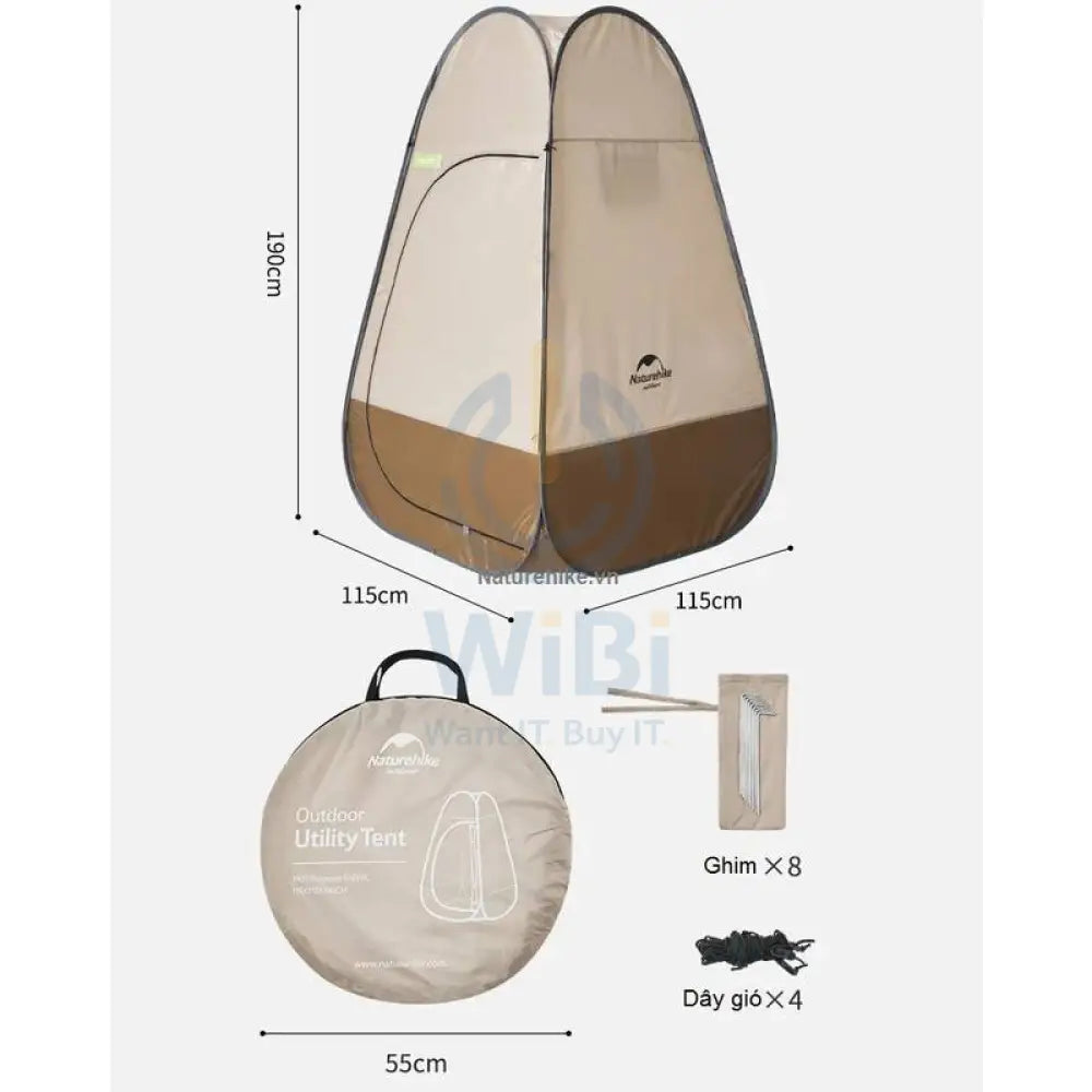 Naturehike Foldable portable changing tent - Brown Outdoor & Travel > Tents