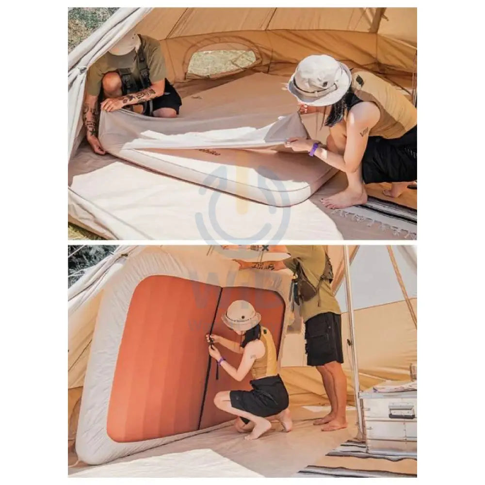 Naturehike Inflatable cushion cotton bed cover Double - Khaki Accessories > Outdoor & Travel