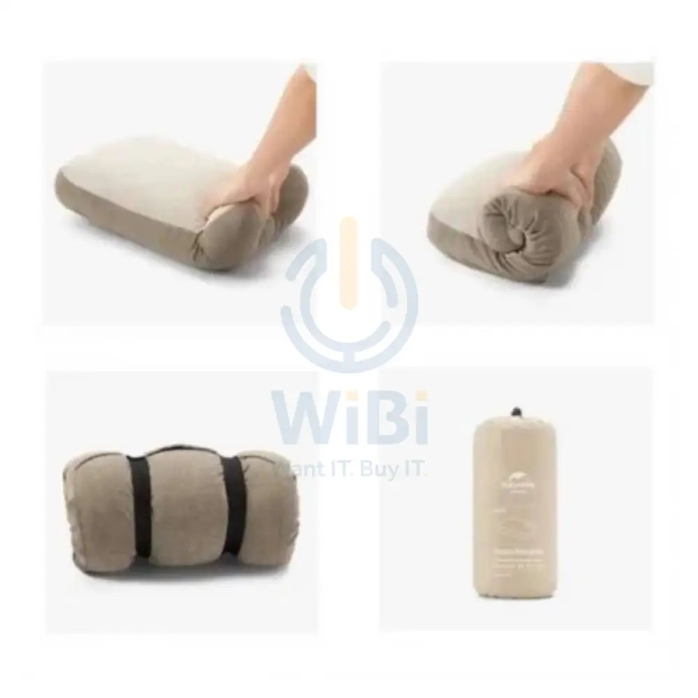 Naturehike Memory Foam Comfort Square Pillow - Khaki Outdoor & Travel > Pillows