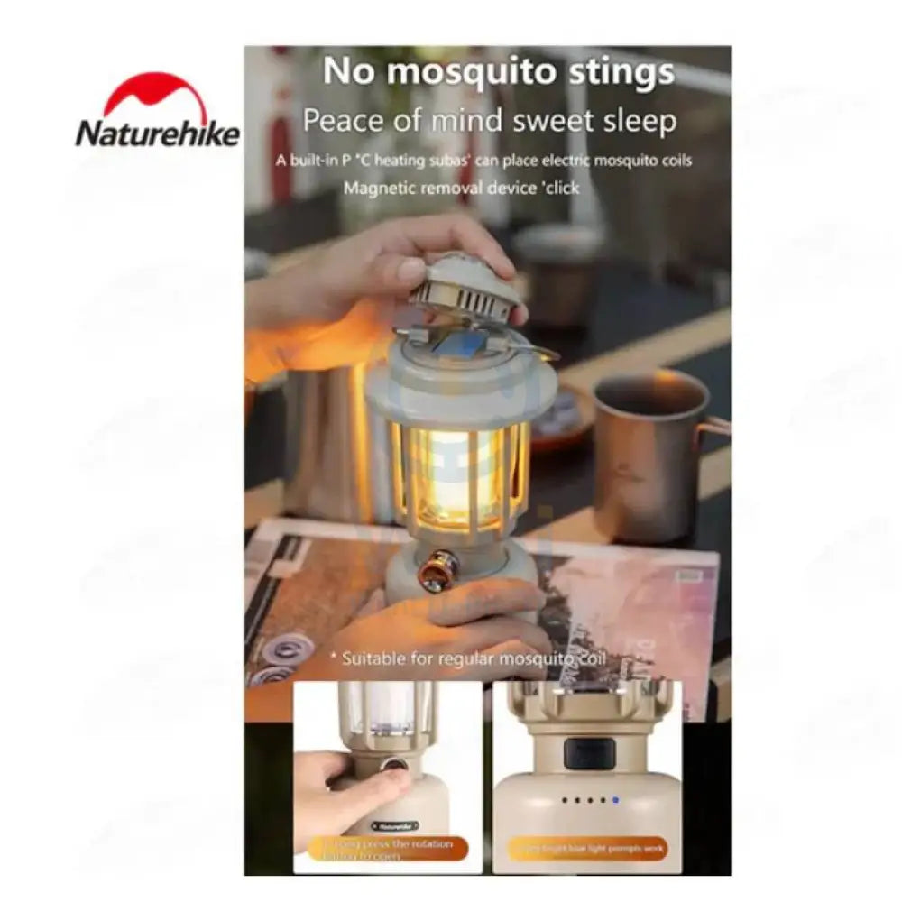 Naturehike Mosquito Repellent Camping Lamp - Khaki Outdoor & Travel > Lamps