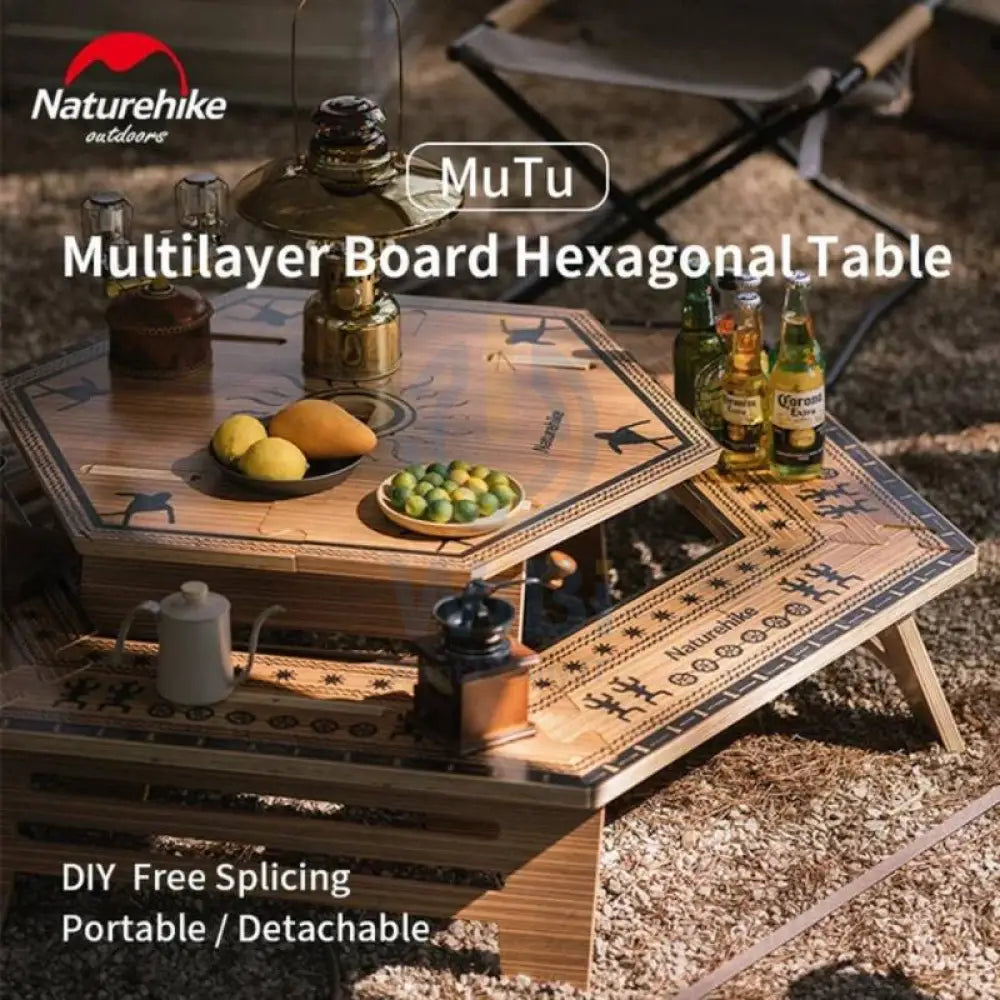 Naturehike Outdoor Multilayer Hexagonal Table - large / Remodeling Imprint Outdoor & Travel > Tables