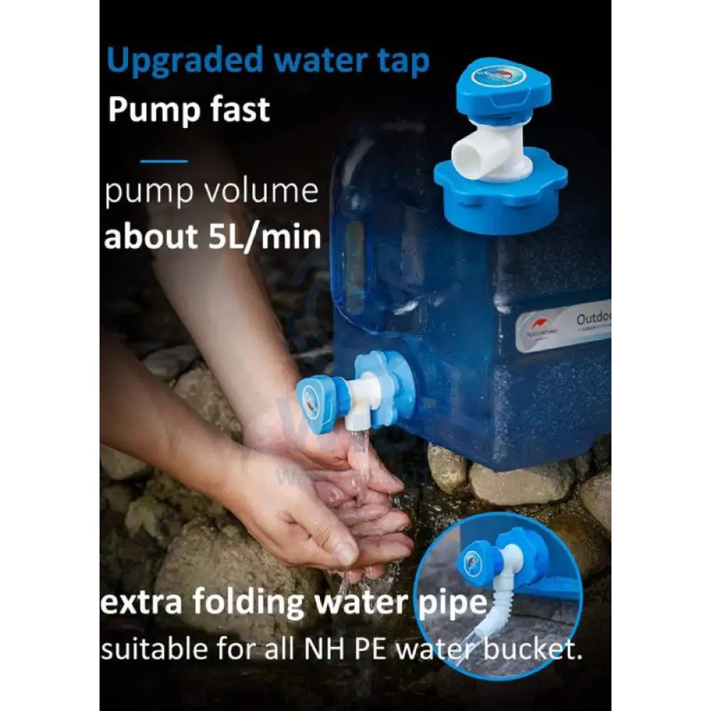 Naturehike PC 7 Grade Outdoor Water Container - 12L / Blue Transparent Outdoor & Travel