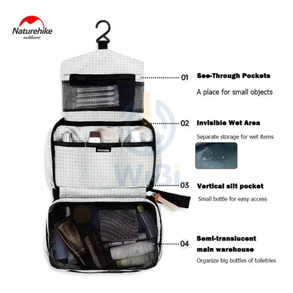 Naturehike SN03 Toiletry Bag - Grey (S) Outdoor & Travel > Bags