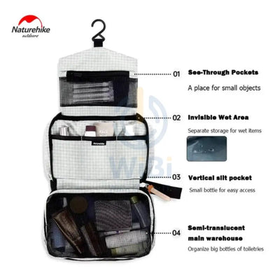 Naturehike SN03 Toiletry Bag - Grey (S) Outdoor & Travel > Bags