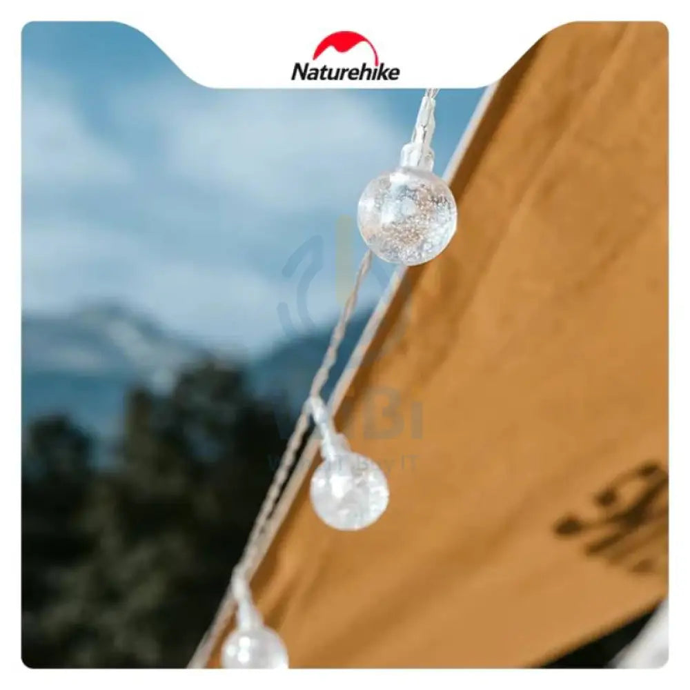 Naturehike Solar Pendant Light Ball String Warm Light - White Outdoor & Travel