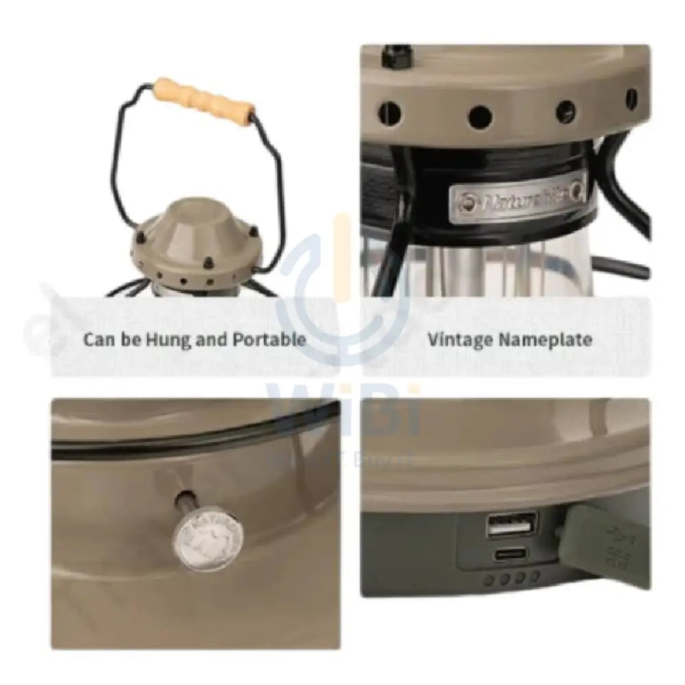Naturehike (Star Trail) Retro Atmosphere Camp Lights - Large / Gray Outdoor & Travel