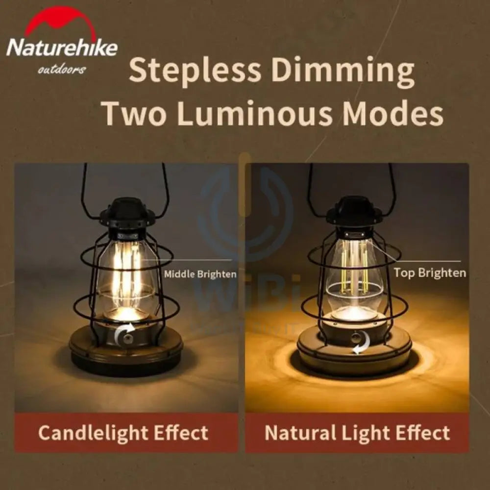 Naturehike (Star Trail) Retro Atmosphere Camp Lights - Large / Gray Outdoor & Travel