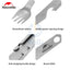 Naturehike Titanium Knife Fork and Spoon Set - Titanium Outdoor & Travel