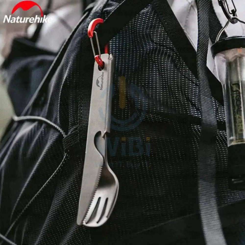 Naturehike Titanium Knife Fork and Spoon Set - Titanium Outdoor & Travel