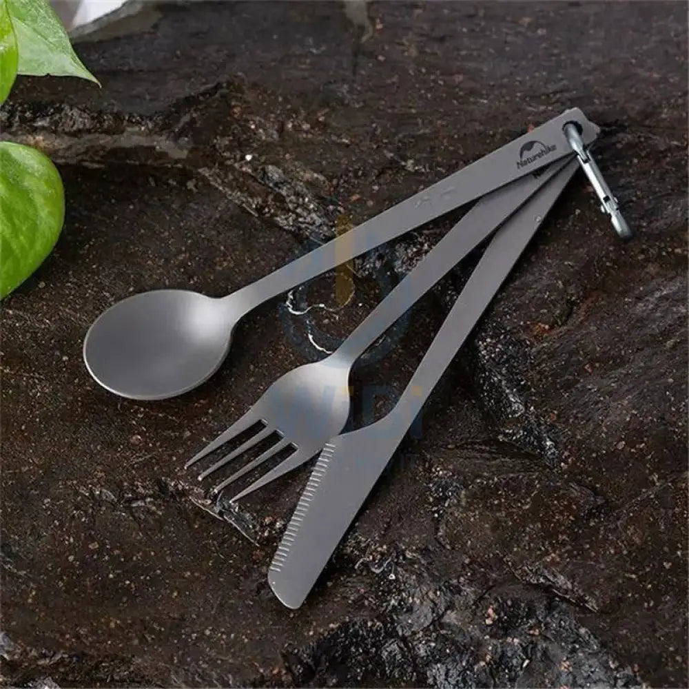 Naturehike TZD11 titanium Cutlery Set - Titanium Outdoor & Travel