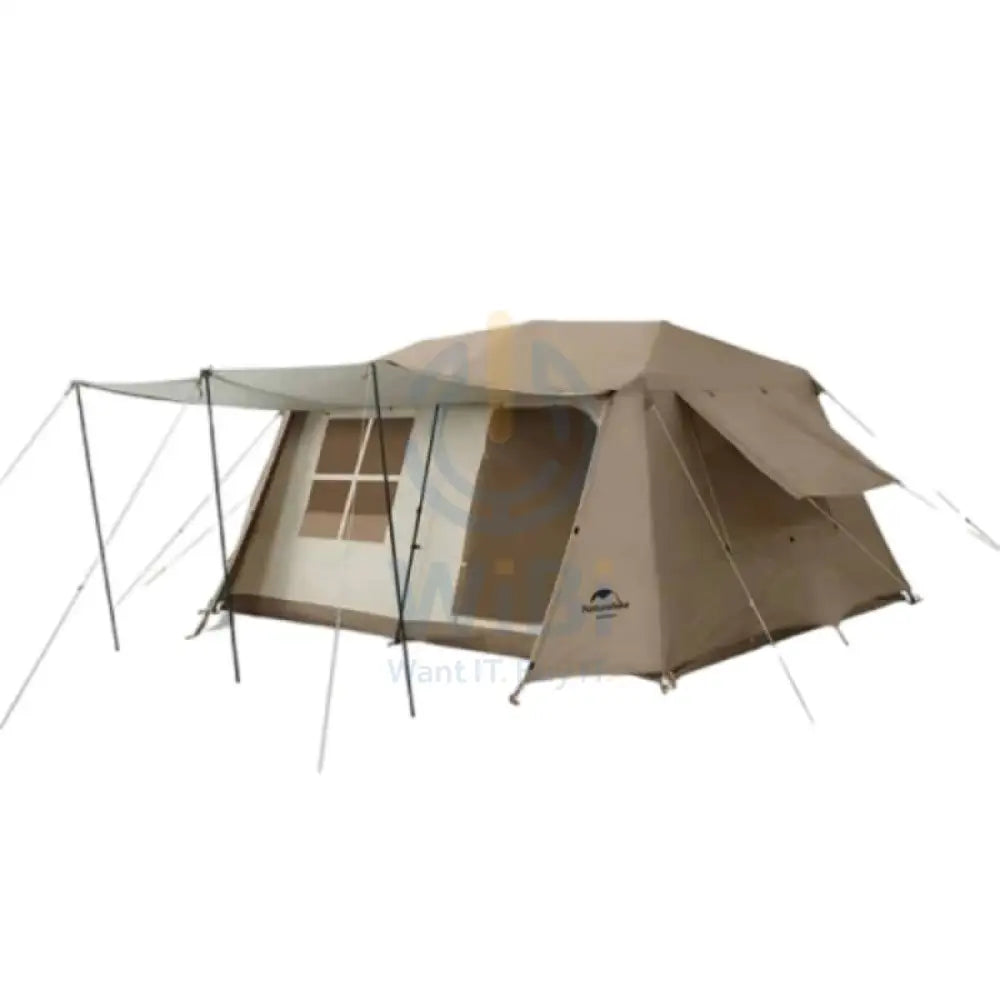 Naturehike Village 13 tent for 5-8 man (with hall pole) - Brown Outdoor & Travel > Tents