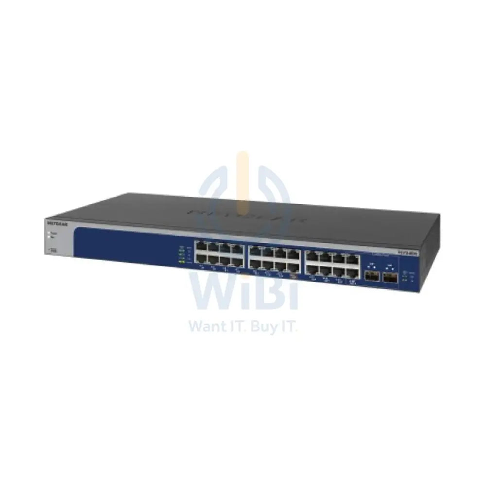 Netgear Plus XS724EM - 24 منفذًا (إيثرنت) / منفذين (SFP+) / جيجابت / يمكن تركيبه على حامل - سويتش
