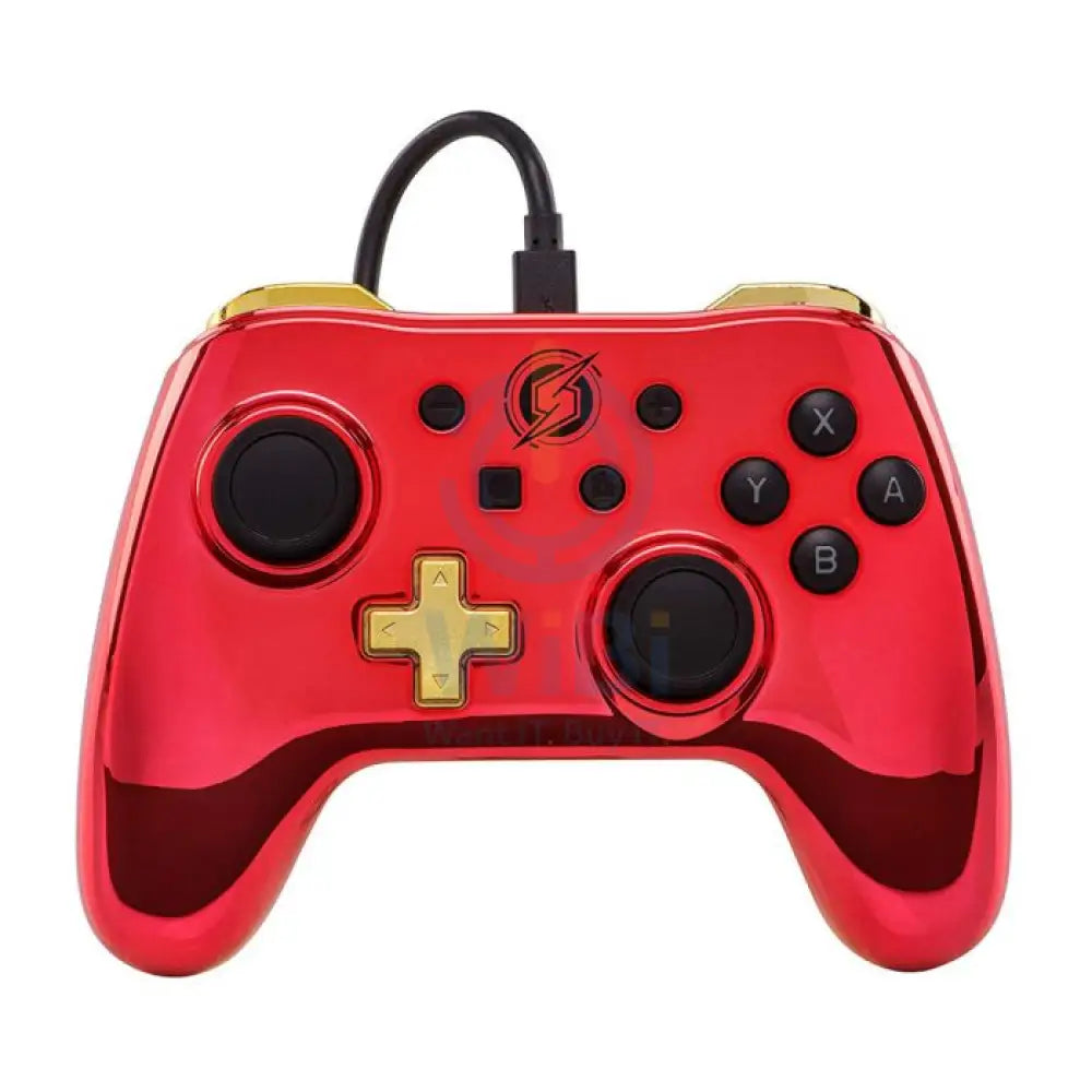 Nintendo Switch Wired Controller Chrome Red Samus Accessories > Gaming Controllers > Gaming Zone