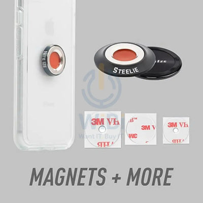 NiteIze Steelie® Orbiter® Plus Magnetic Socket + Metal Ring component for Magsafe Accessories > Mobiles & Tablets
