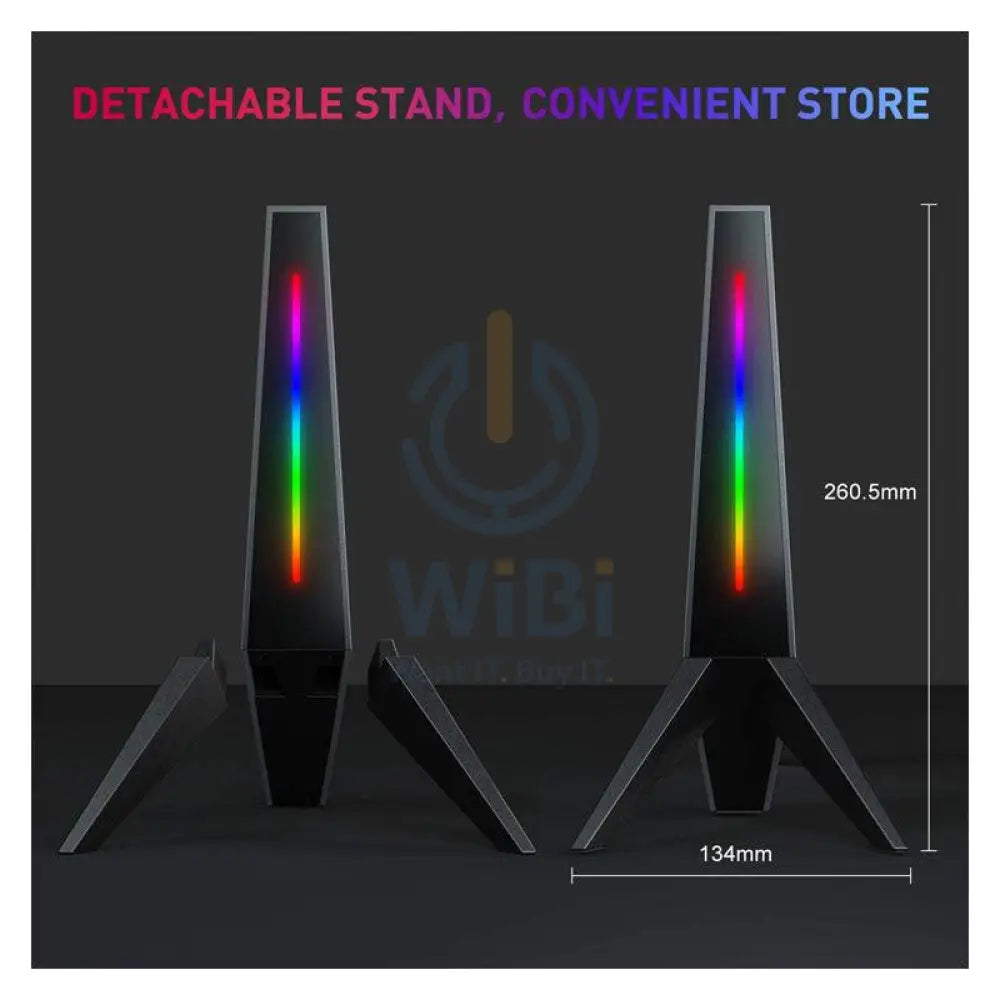 Nivana C8 RGB Headphone Stand - 3.5mm / USB / Grey