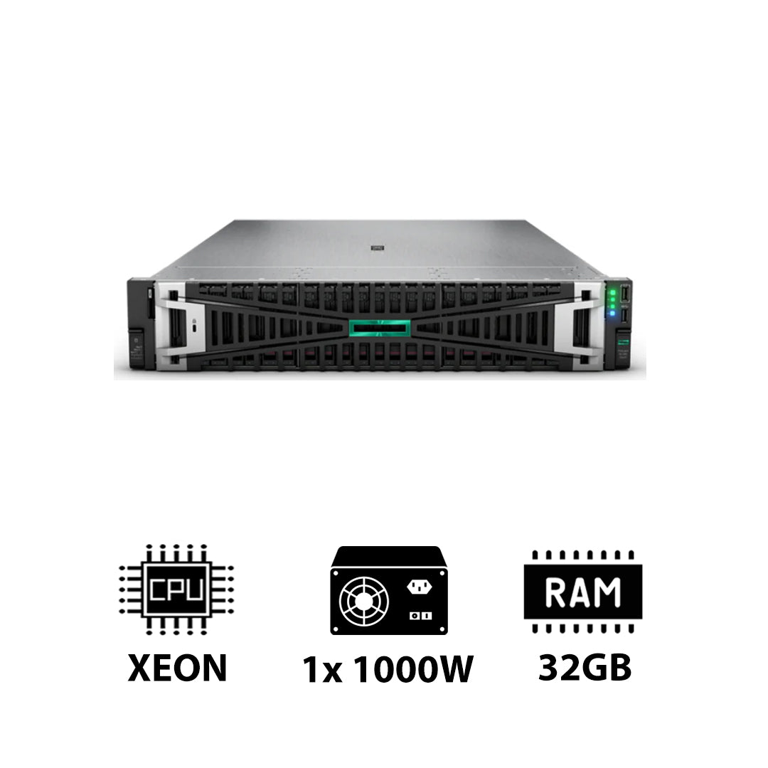 HP ProLiant DL380 G11 - Xeon Silver 4410Y 2.00GHz / 12-Cores / 32GB / 1000Watts / Rack(2U)