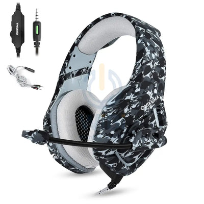 ONIKUMA-GAMING HEADSET-K1b camouflage - grey Accessories > Audio > Headphones > Gaming Zone