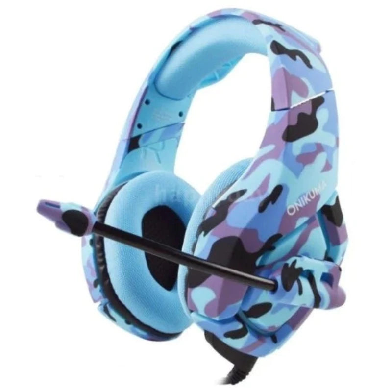 ONIKUMA-GAMING HEADSET K1 ARMY BLUE