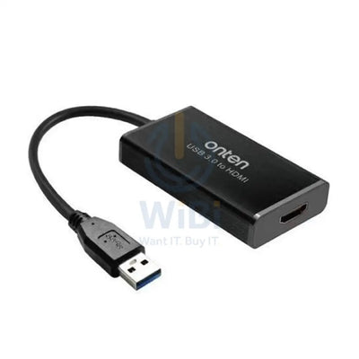 Onten USB 3.0 to HDMI Adapter - USB / HDMI / 2K / Black