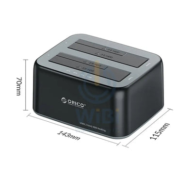 ORICO 2.5’’/3.5’’ SATA HDD/SSD Dual Bay Dock Accessories > Other Laptop Accessories
