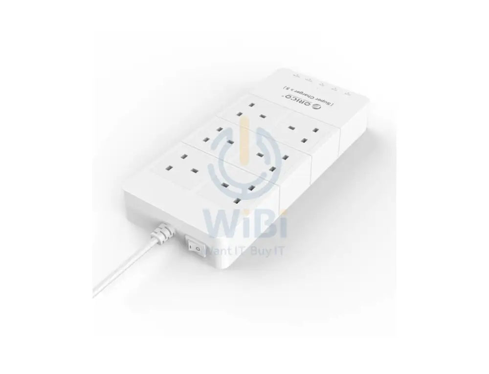 ORICO 6 Ac Outlet Surge Protector With 5 USB Charging Port - White Accessories > Power > Power Protection > Surge