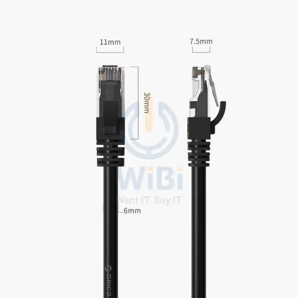 ORICO CAT6 Gigabit Ethernet Cable (PUG-C6) - 3 Meter / Black Accessories > Cables & Converters > Cables