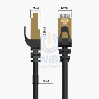 ORICO CAT7 10000Mbps Ethernet Cable (PUG-C7) - 20 Meter / Black Accessories > Cables & Converters > Cables