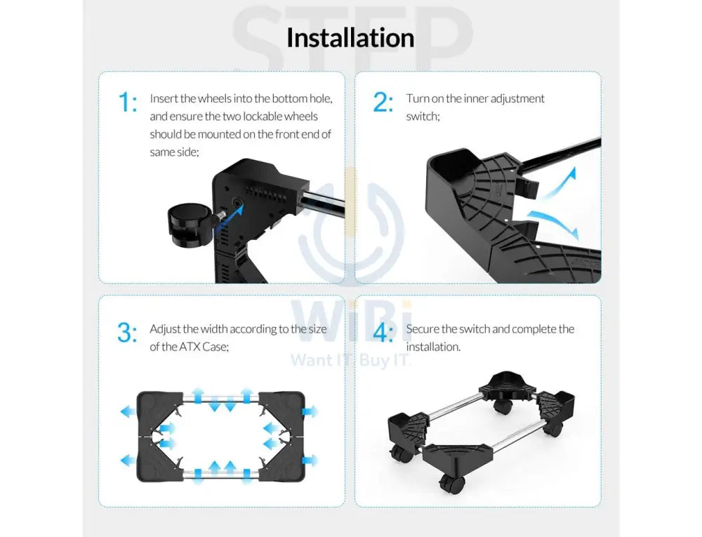 ORICO Computer Holder With Wheel Accessories > Other Peripherals