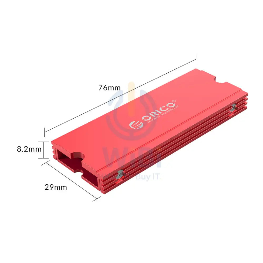 ORICO M.2 Heat Sink universal compatibility - Red Accessories > Other Laptop Accessories