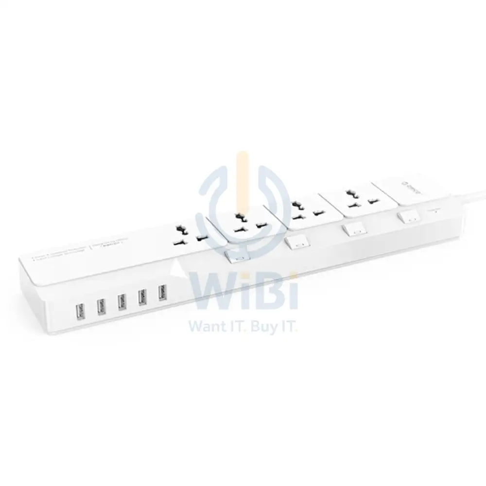 ORICO Surge Protector With 5 USB Ports - White Accessories > Power > Power Protection > Surge Protector