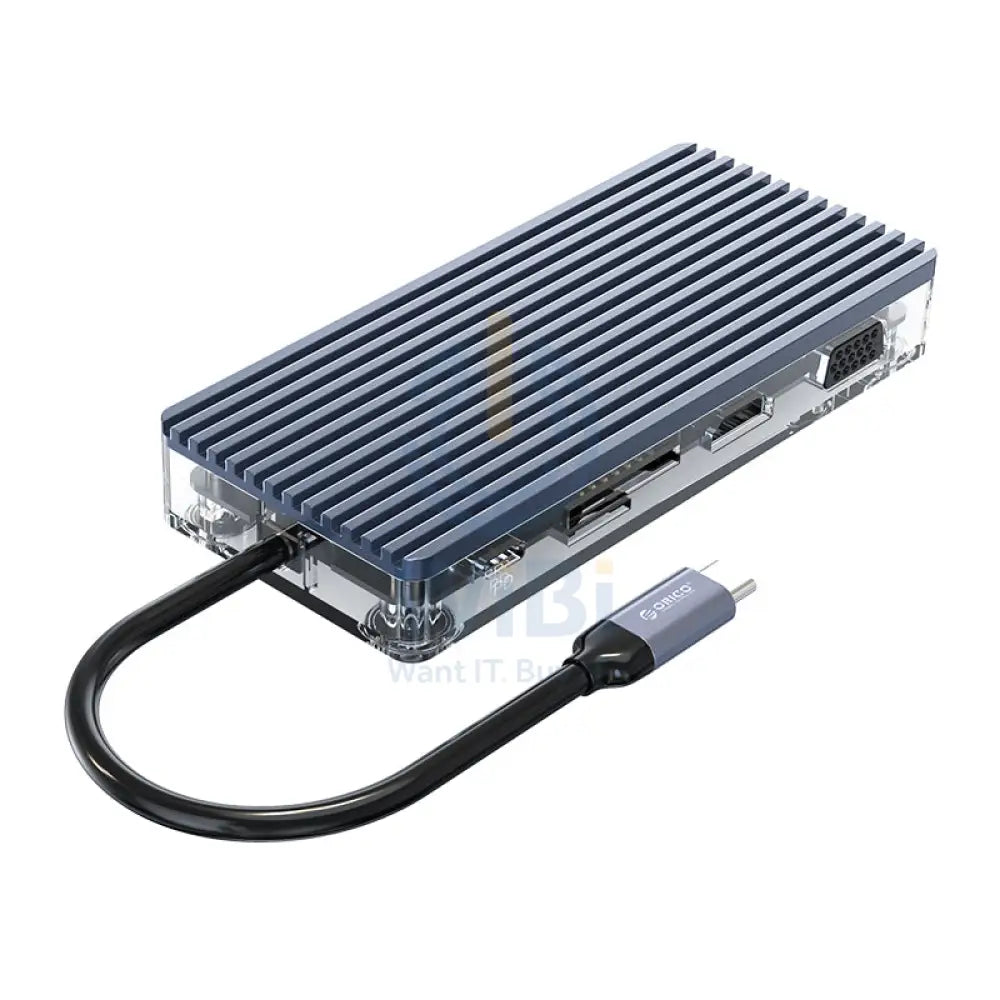ORICO Type-C 11-in-1 Transparent Hub Accessories > USB Hub