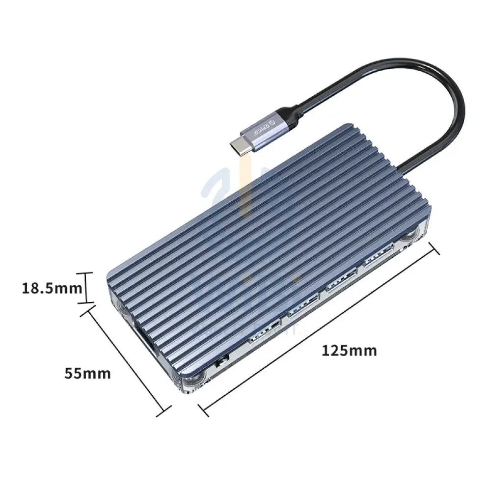 ORICO Type-C 11-in-1 Transparent Hub Accessories > USB Hub