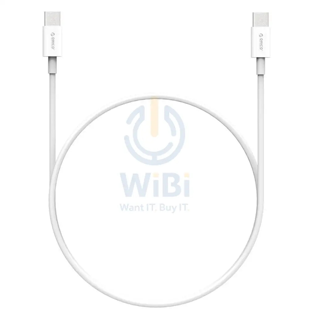 ORICO Type-C to Type-C Cable - 1 Meter / White Accessories > Cables & Converters > Cables