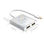 ORICO Type-C to Dual Display Port Adapter - Silver Accessories > Other Peripherals