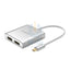 ORICO Type-C to Dual Display Port Adapter - Silver Accessories > Other Peripherals