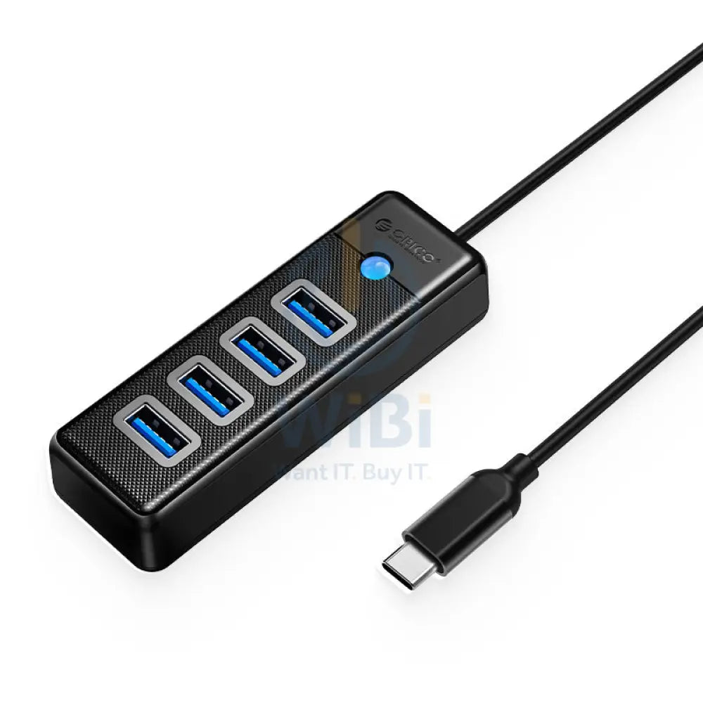 ORICO USB HUB - USB3.0 4-Port / USB-C / Black Accessories > USB Hub