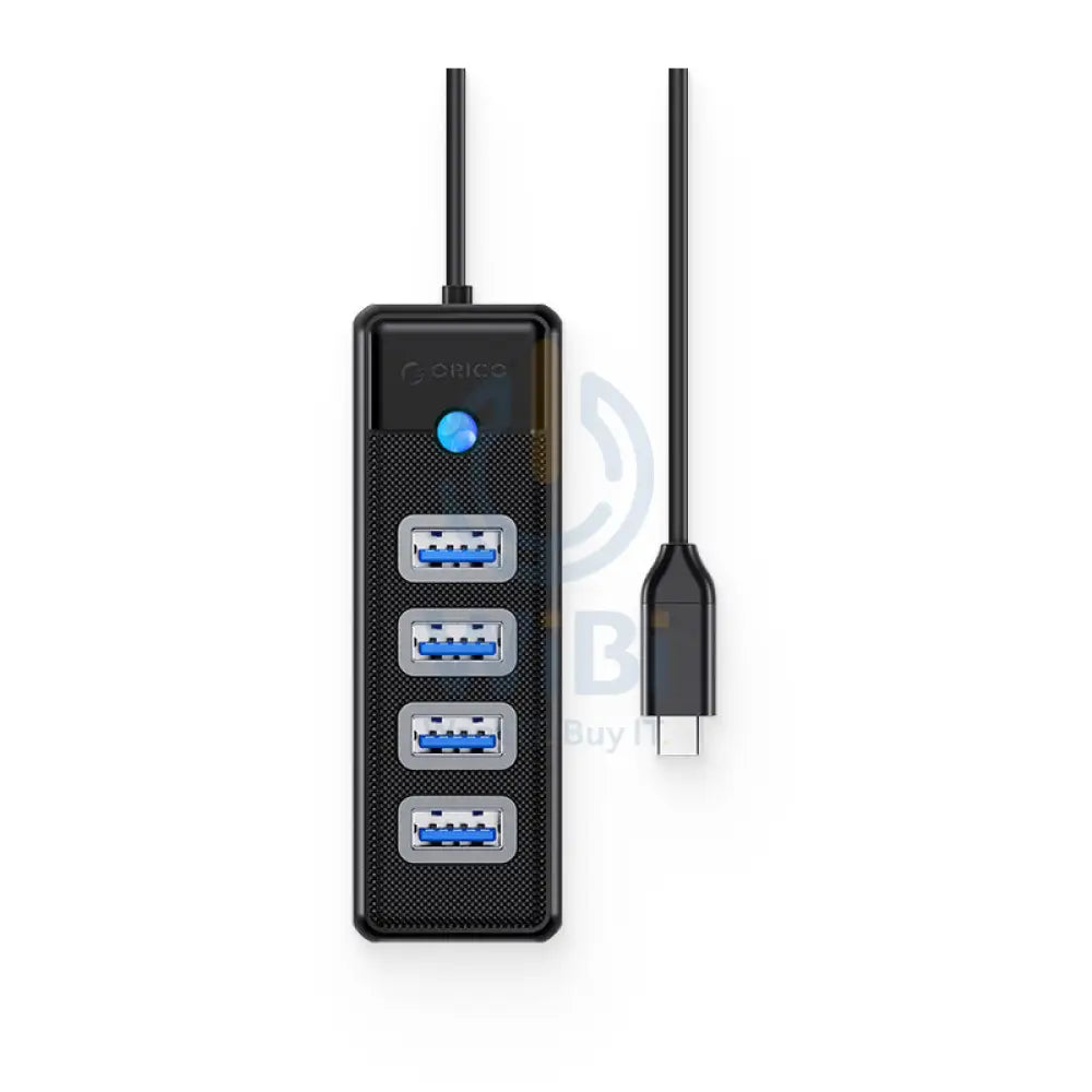 ORICO USB HUB - USB3.0 4-Port / USB-C / Black Accessories > USB Hub