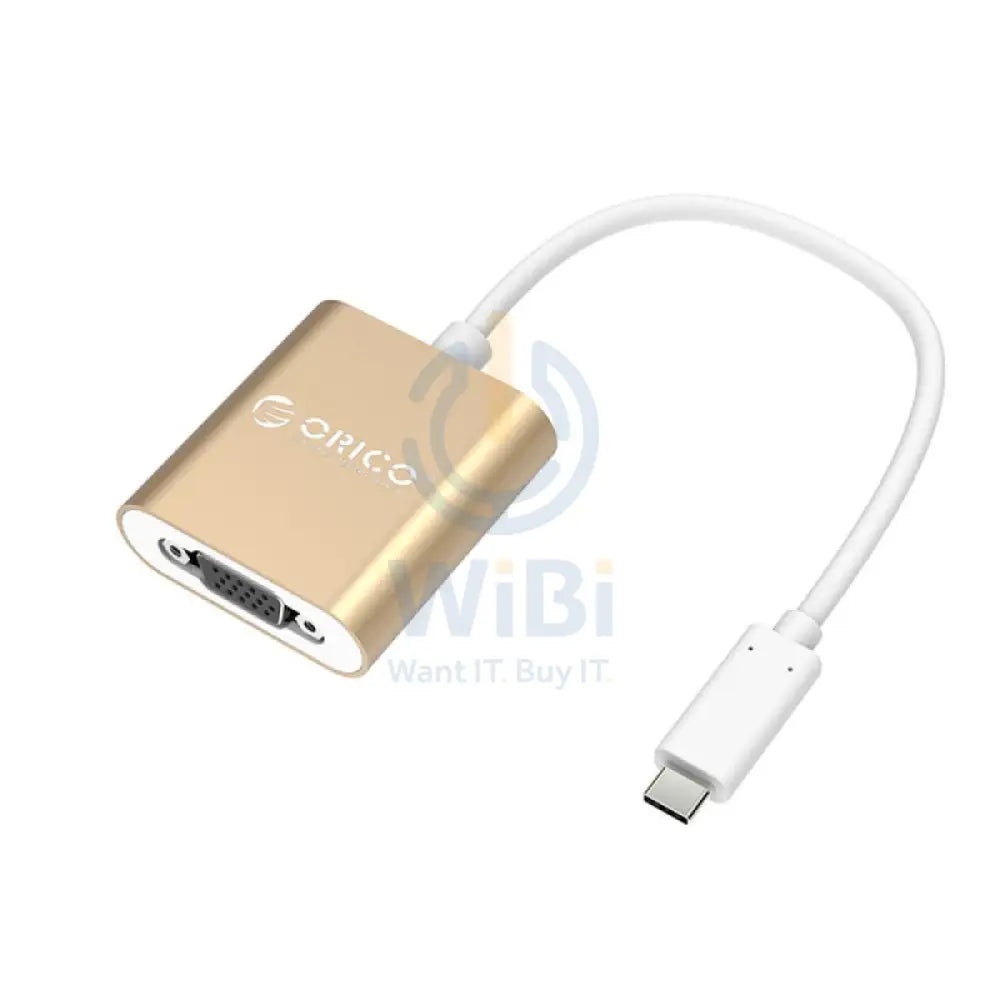 ORICO USB Type-C To VGA Adapter - Gold Accessories > Cables & Converters > Cables