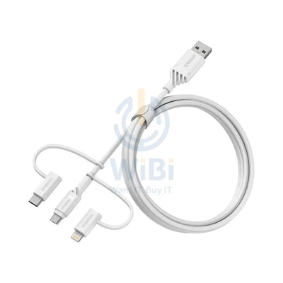 OtterBox 3-in-1 Cable - Micro USB / Lightning / USB-C / White