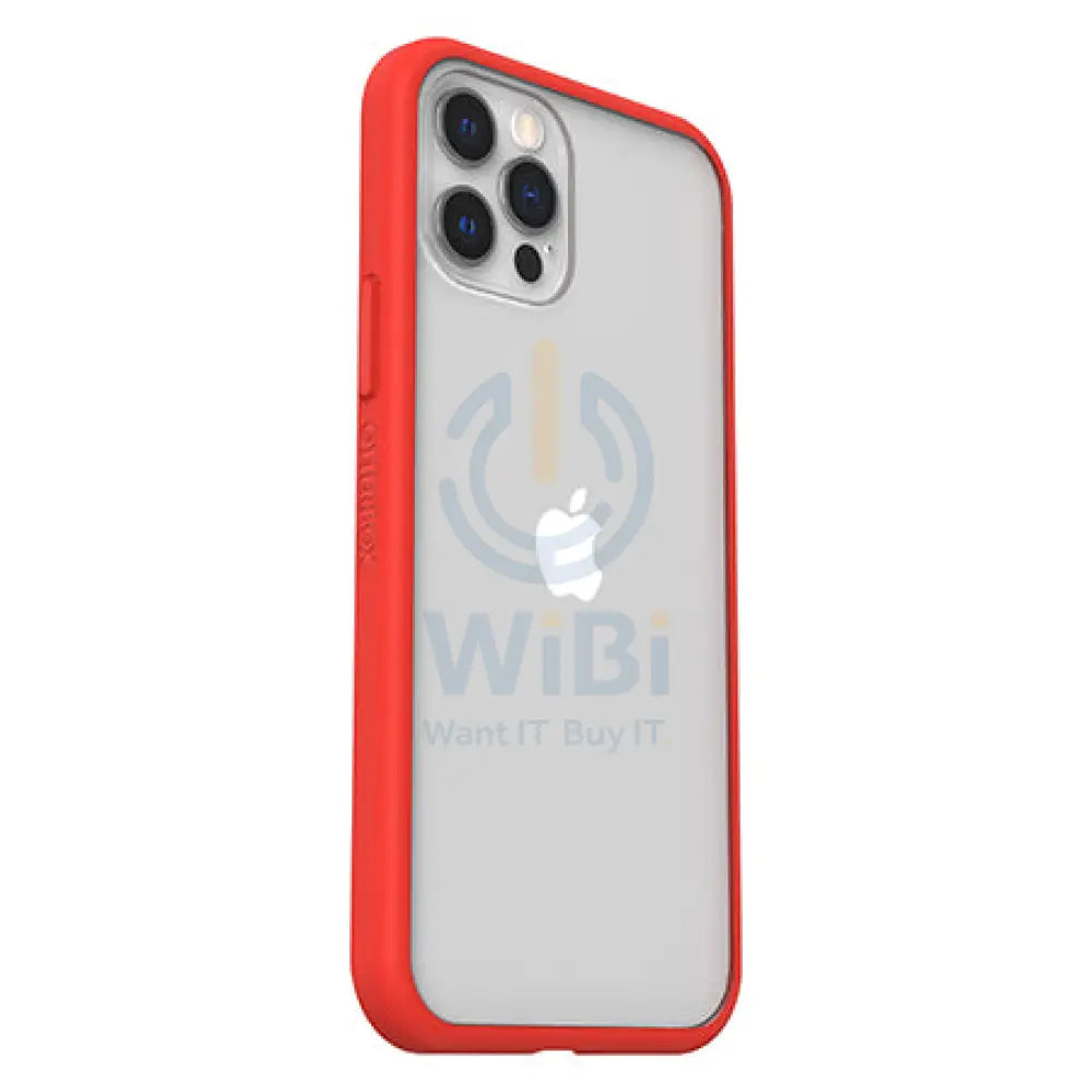 OtterBox iPhone 12 / iPhone 12 Pro React Case - Power Red - Clear/Red Accessories > Mobiles & Tablets > Mobiles >