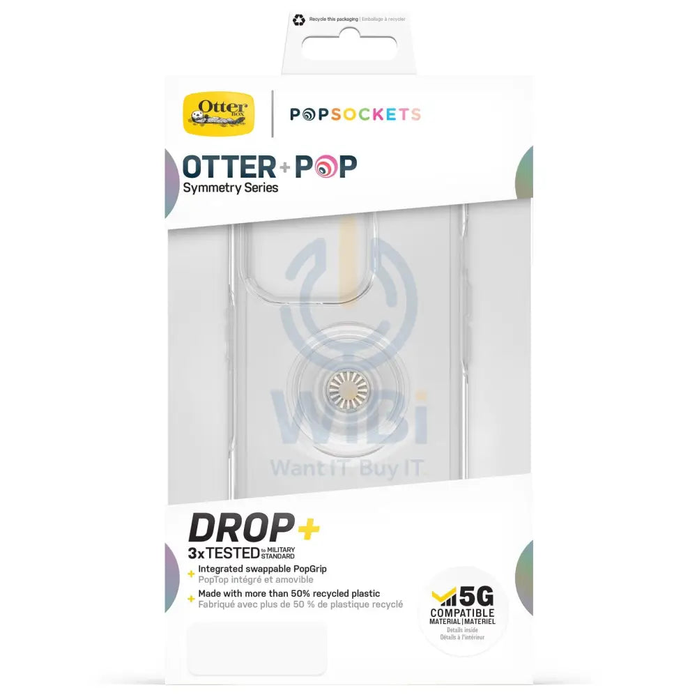 OtterBox ايفون  برو + Pop Symmetry شفاف حافظة  شفاف اكسسوارات  هواتف  تابلت