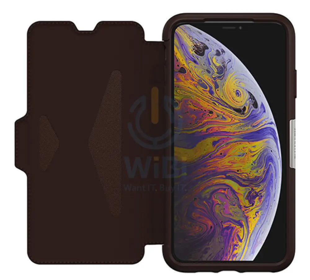 OtterBox iPhone XS Max Strada Folio Case - Espresso Brown Accessories > Mobiles & Tablets