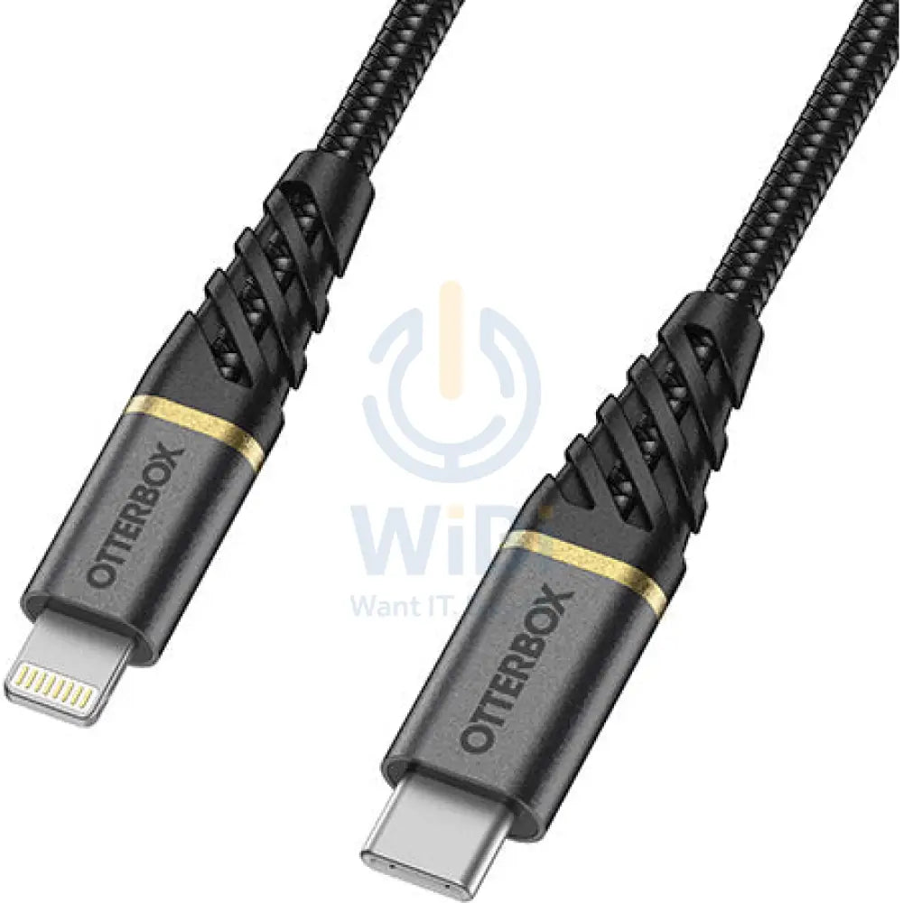 OtterBox Lightning to USB-C Fast Charge Cable - Premium 1 Meter - Black Accessories > Cables & Converters > Cables