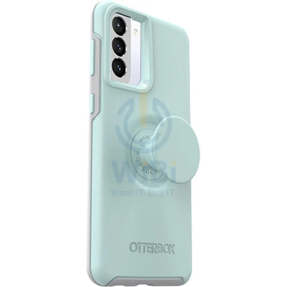 OtterBox Samsung Galaxy S21 Plus Symmetry Otter + Pop Case - Tranquil Waters - blue Accessories > Mobiles & Tablets >